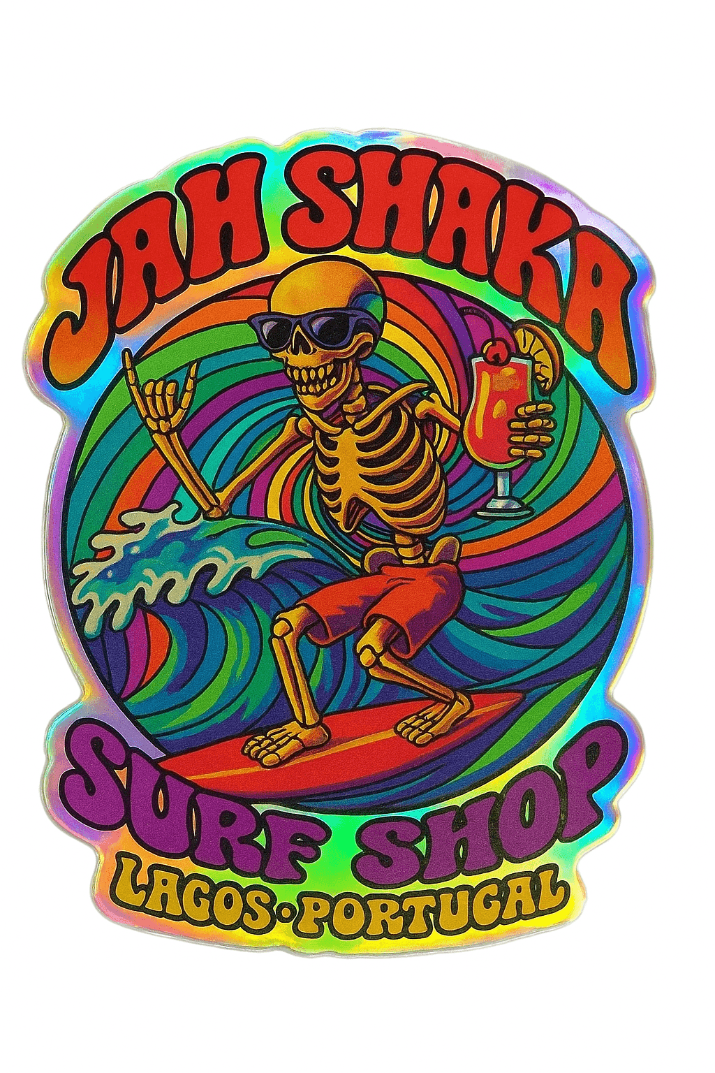 JAH SHAKA Classic decal Sticker "Psycho Surfer 2." 2025