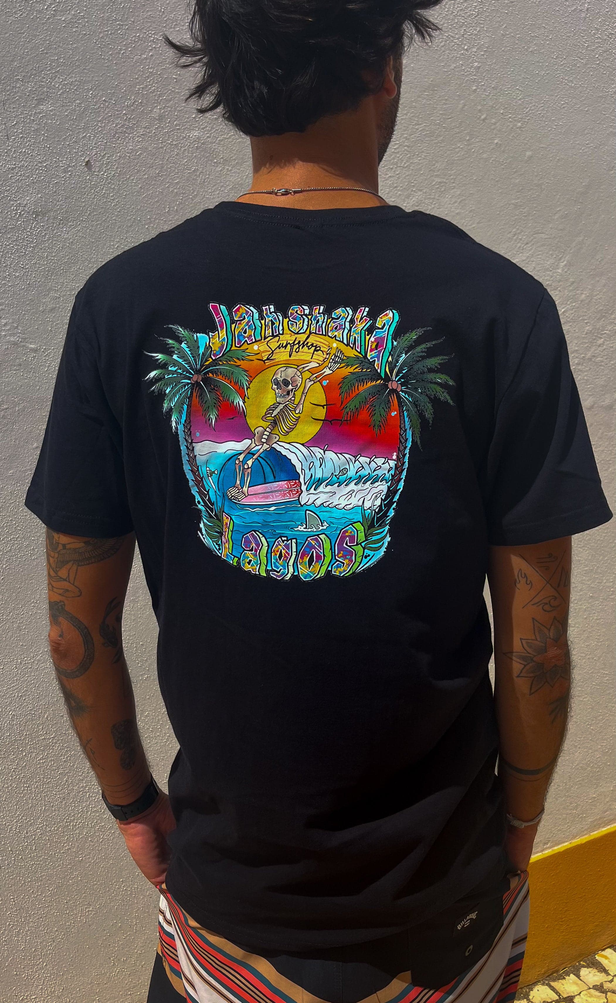JAH SHAKA "Tattoo Skeleton" T shirt