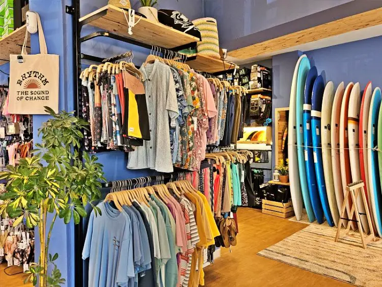 Inside the Jah Shaka Surf Shop in Lagos
